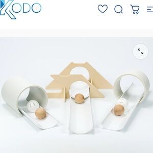 Cream and White Kids Toy Set